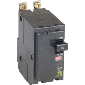Schneider Electric Thermal Magnetic Circuit Breaker; 2-Pole; 20A; 240VAC; Lever; Screw Terminal; UL 489